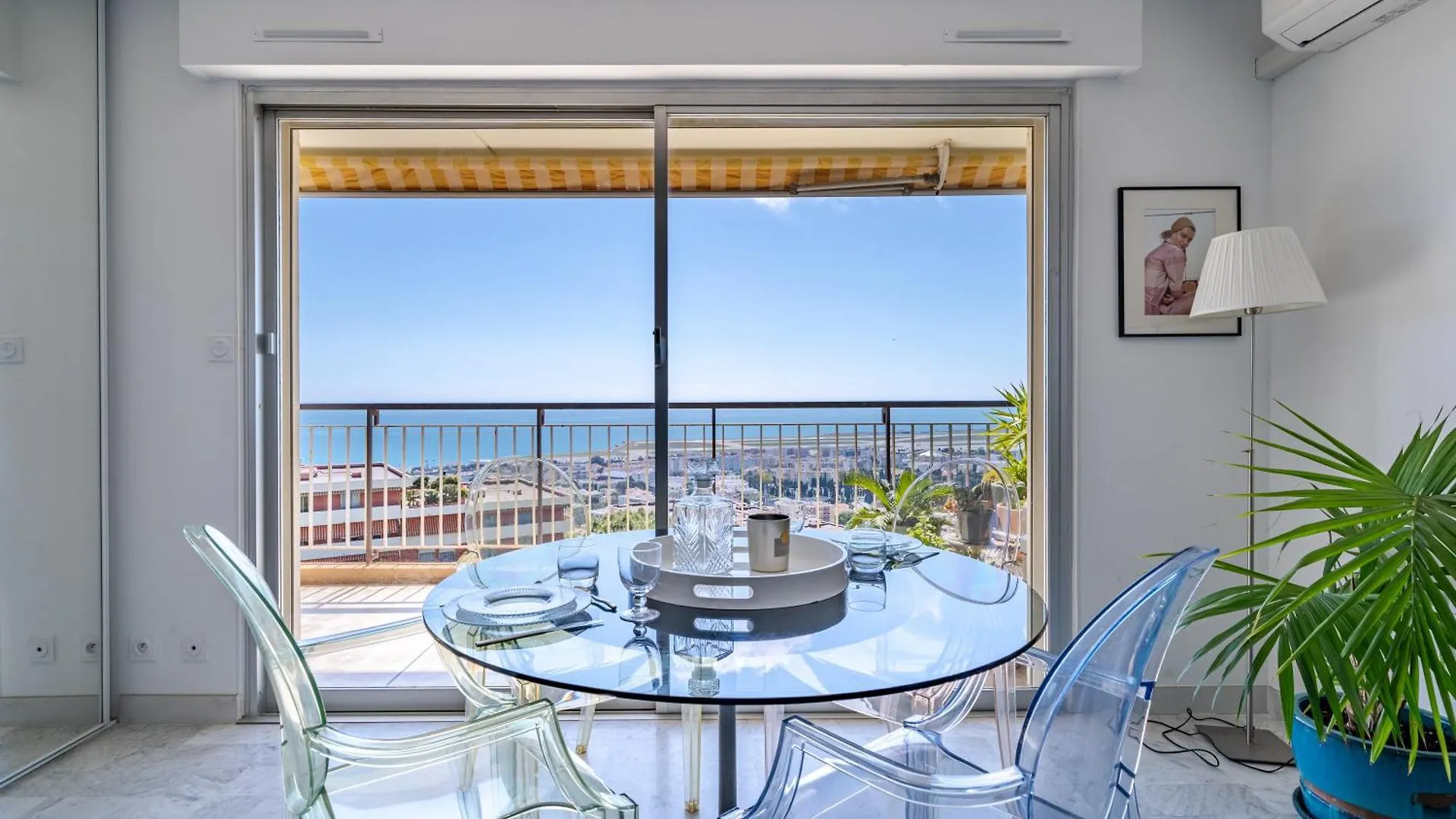 Apartment Studio Vue Mer Parking Clim Nice